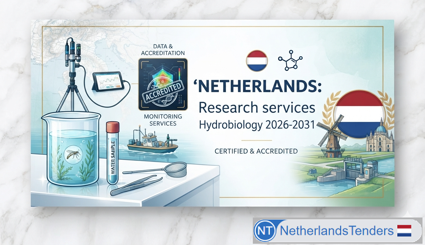 Netherlands Awards €14.1 Million Hydrobiological Monitoring Contract to Support National Water Quality Programmes