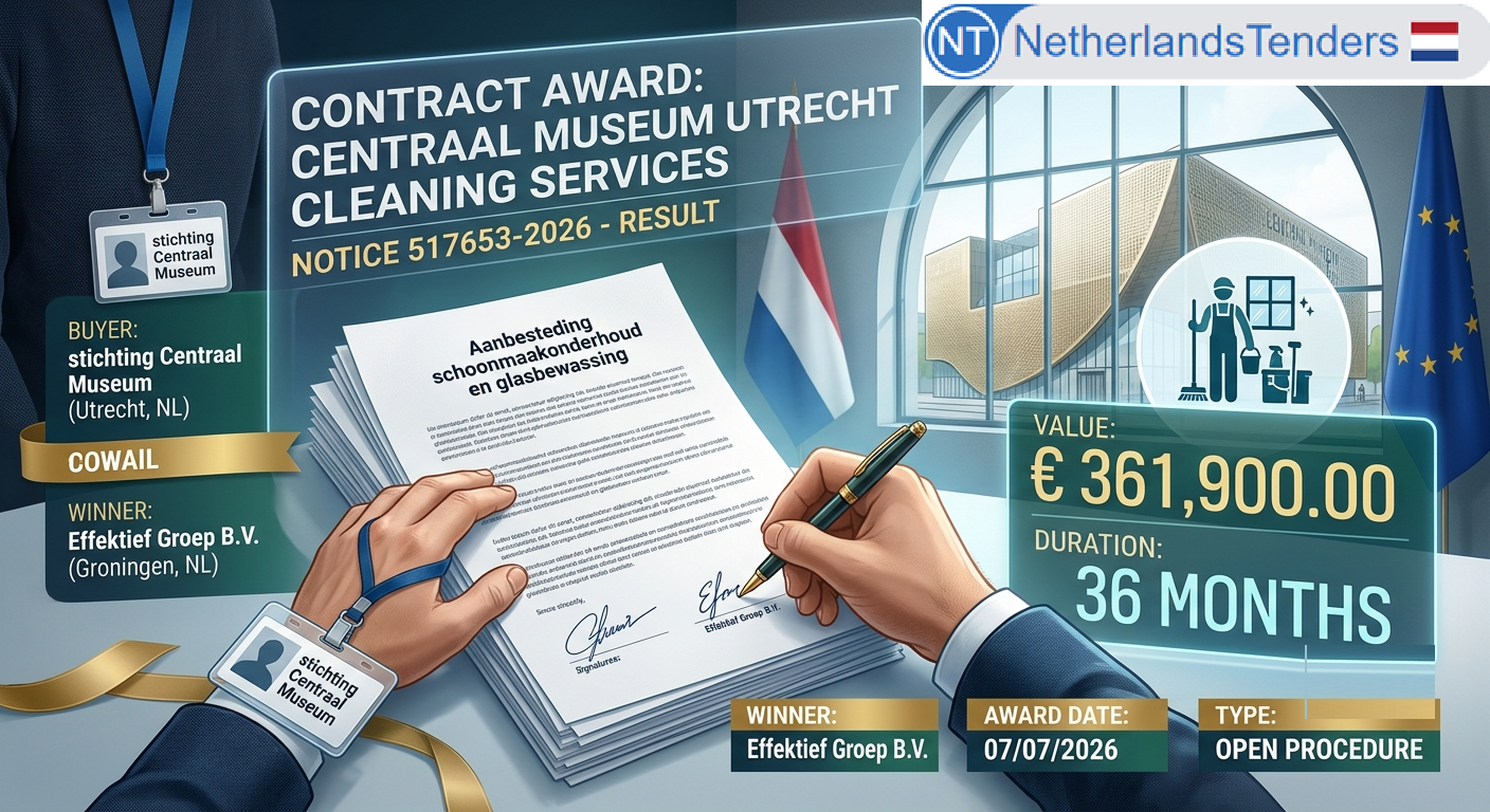 Centraal Museum Utrecht Awards €24.51 Million Cleaning Services Contract to Effektief Groep