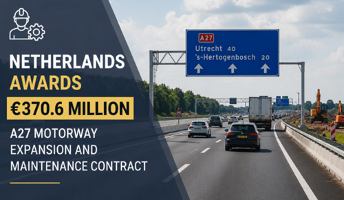 Netherlands Awards €370.6 Million A27 Motorway Expansion and Maintenance Contract