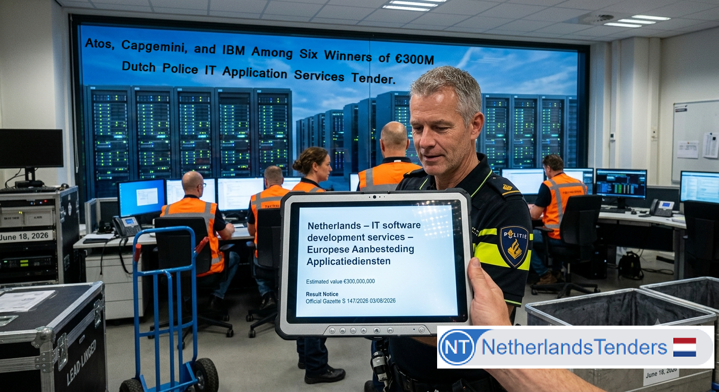 Dutch National Police Locks In Six Suppliers for a EUR 300 Million Software Development Framework, Under Defence Procurement Rules